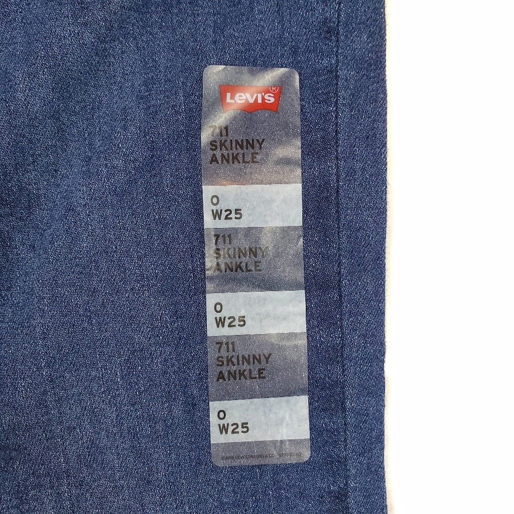 Levis Strauss Skinny Ankle Mens Youth O 25W Jeans - Picture 3 of 6